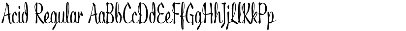 Acid Regular font