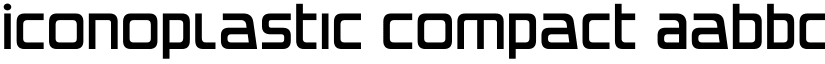 Iconoplastic Compact font