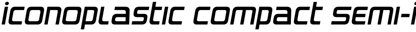 Iconoplastic Compact Semi-Ital font