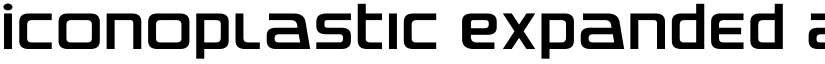 Iconoplastic Expanded font
