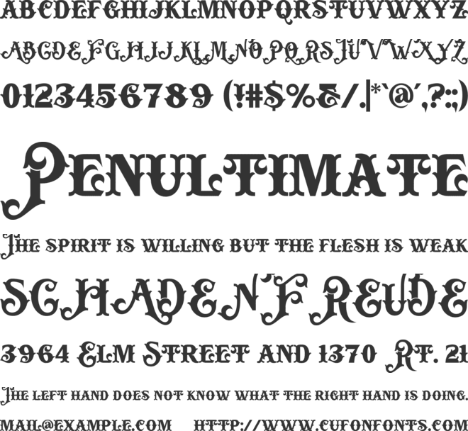 Rantser font preview