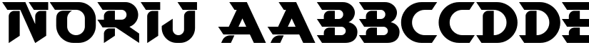 Norij font download