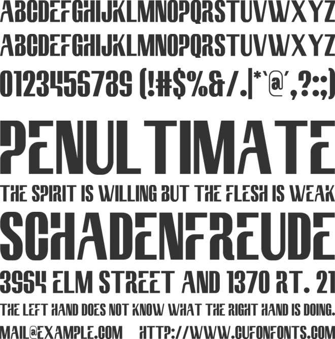 Behar font preview