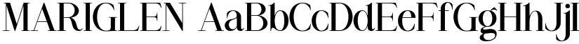MARIGLEN font