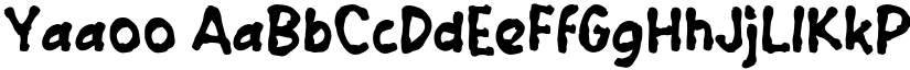 Yaaoo font