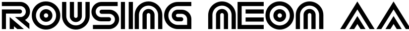 Rousing Neon font