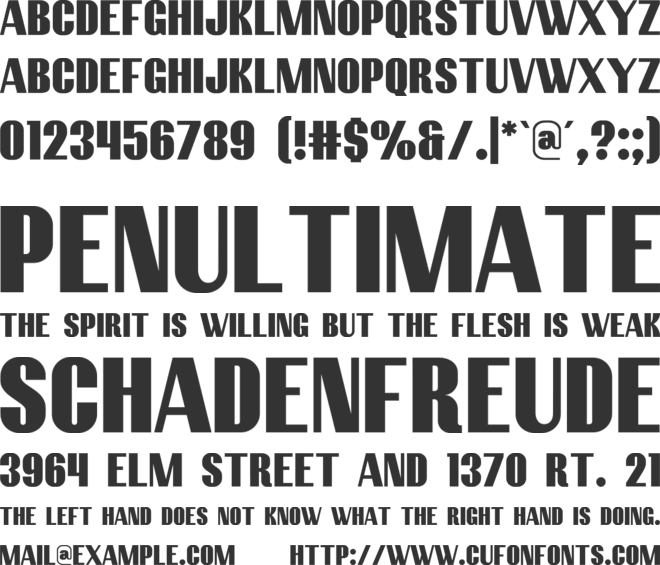 Grunvil font preview
