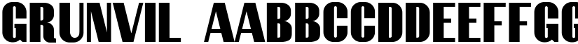Grunvil font