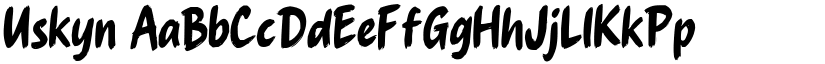 Uskyn font