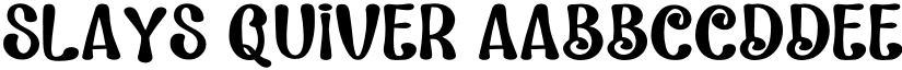 Slays Quiver font
