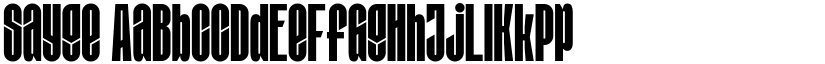 Sayge font