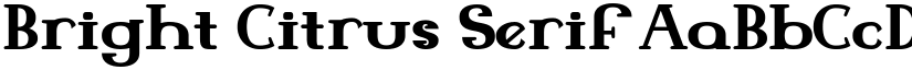 Bright Citrus Serif font