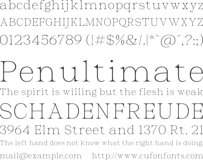Malvera font preview