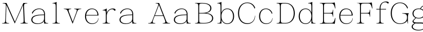 Malvera font