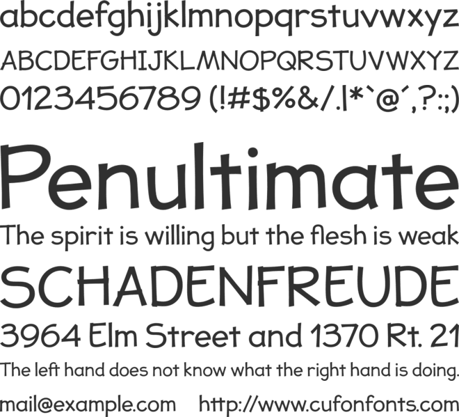 JollyGood Proper font preview