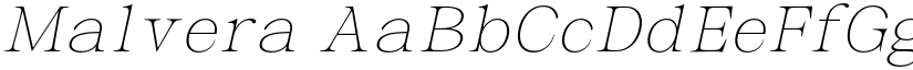 Malvera font