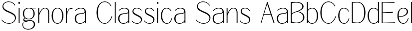 Signora Classica Sans font download