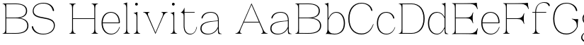 BS Helivita font download