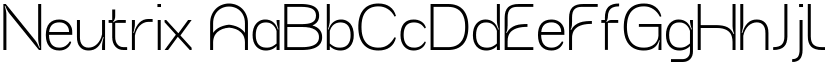 Neutrix font