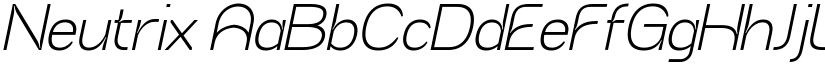 Neutrix font