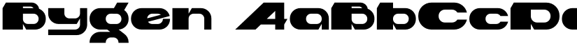 Bygen font