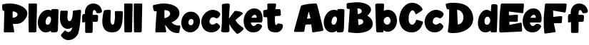 Playfull Rocket font