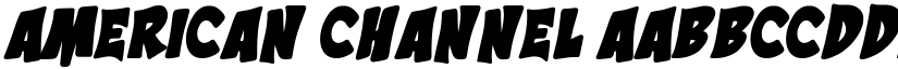American Channel font