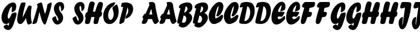 Guns Shop font download