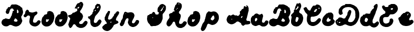 Brooklyn Shop font