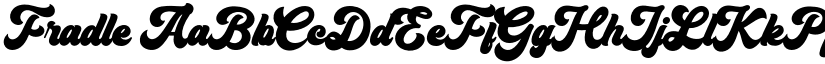 Fradle font