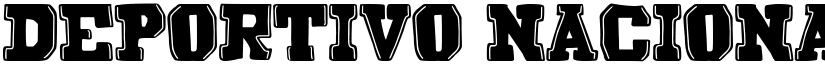 Deportivo Nacional font