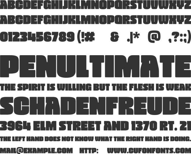 Vivala Black font preview