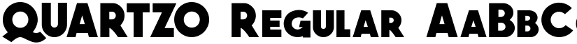QUARTZO Regular font