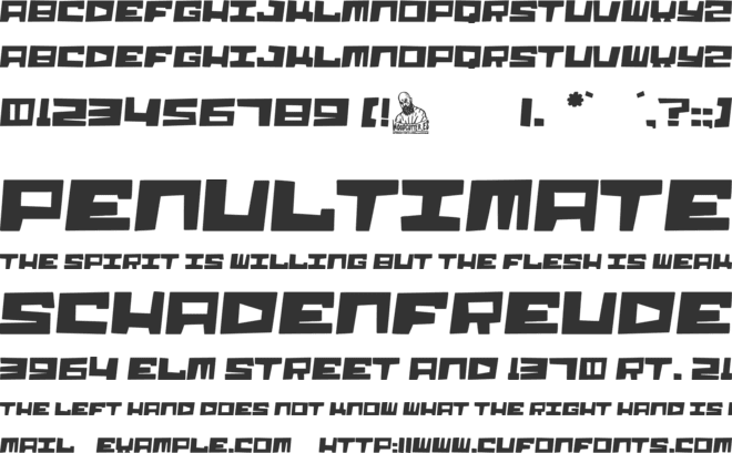 Asteroid 3000 font preview