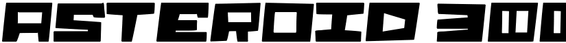 Asteroid 3000 font