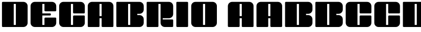Decabrio font download