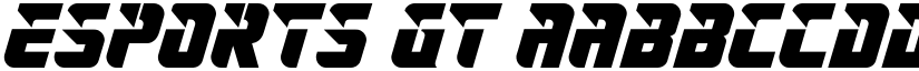ESPORTS GT font