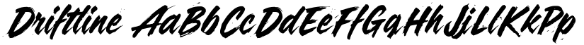 Driftline font
