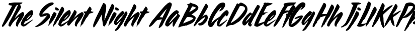 The Silent Night font