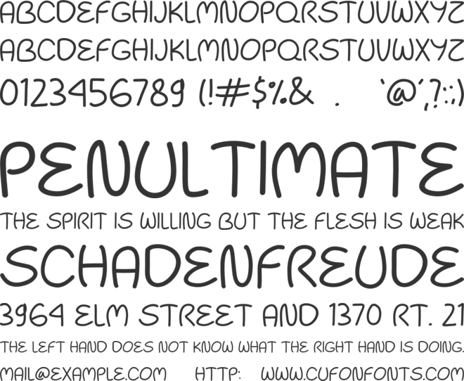 Study Monday font preview