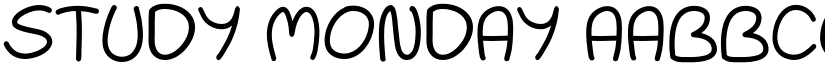 Study Monday font download