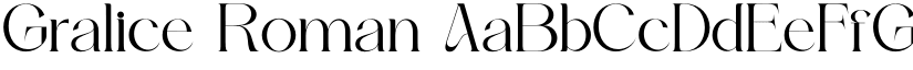 Gralice Roman font