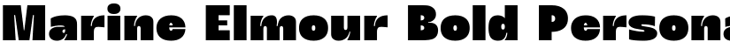 Marine Elmour  Personal Use Only font download