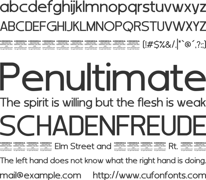 Tropic Avenue Personal Use Only font preview