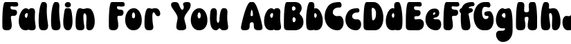 Fallin For You font