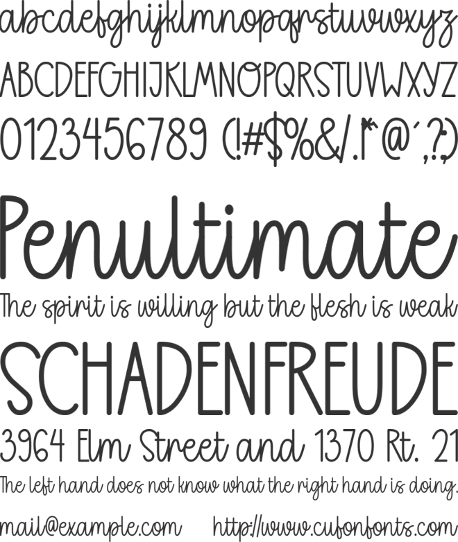Grateful Memories font preview