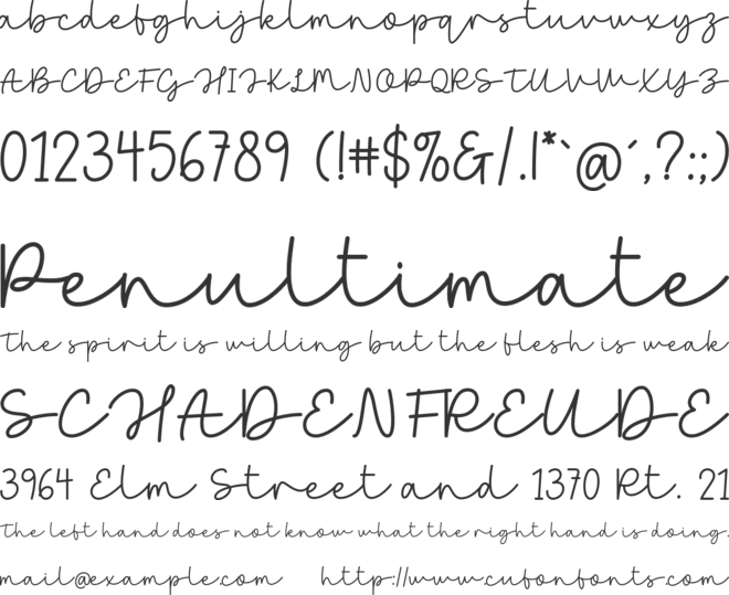 Super Charm Script font preview