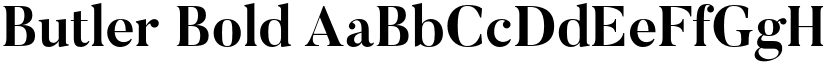 Butler Bold font