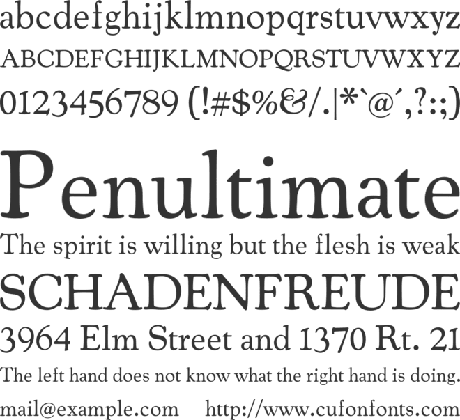 Cooper Black font preview