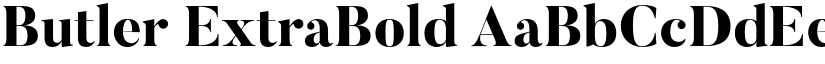 Butler ExtraBold font